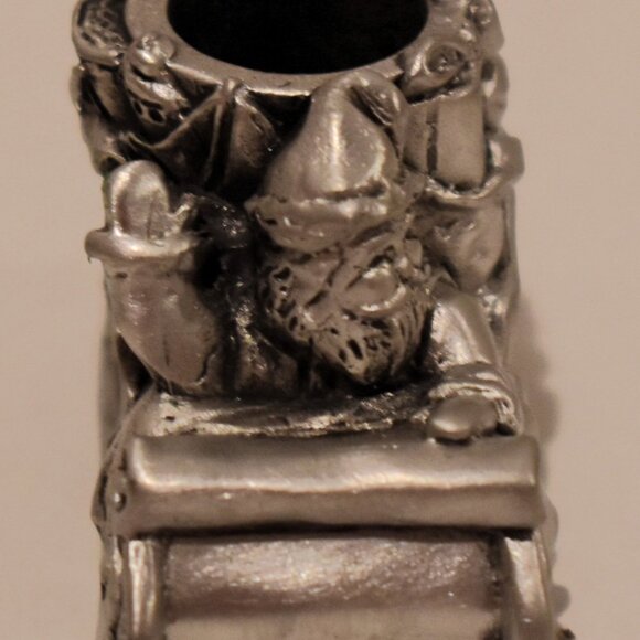 Mini Seagull Pewter Canada Sleigh Candle Holder - Picture 2 of 5